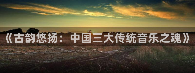 凯发k8网页登录:《古韵悠扬:中国三大传统音乐之魂》